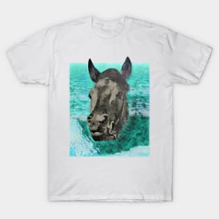 Horse Lovers Horse Swimming T-Shirt